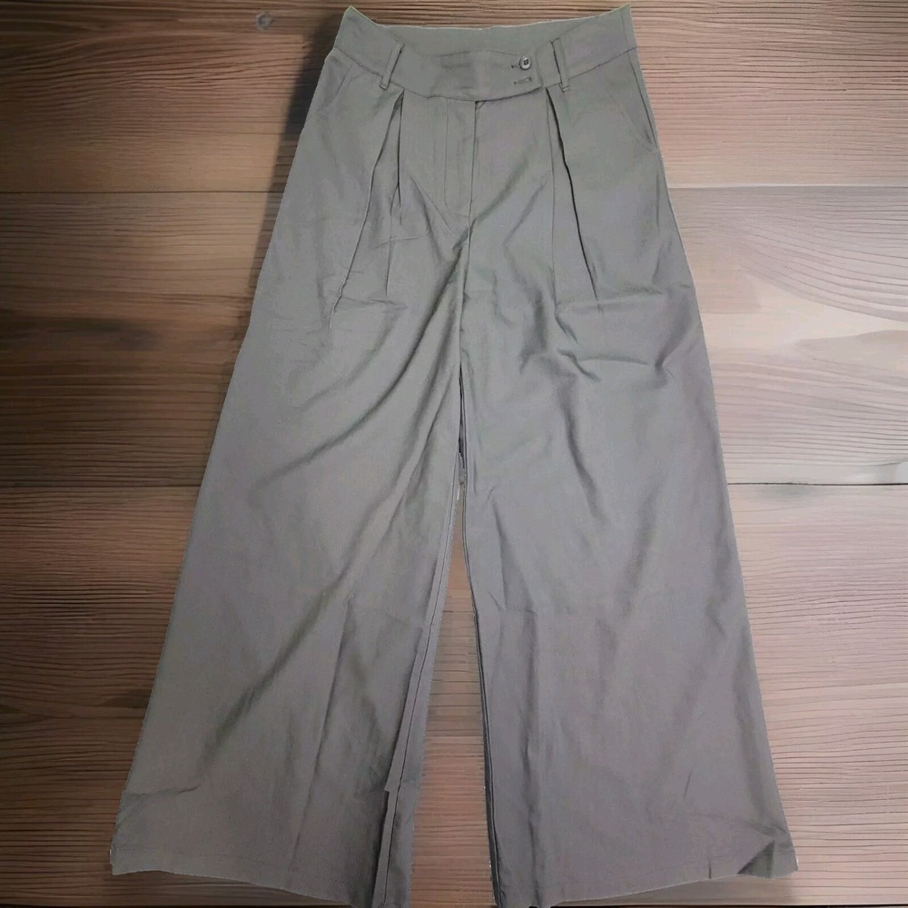 Jagger and Stone Womens Trousers Pants size 6 Gray Wide Leg JGR STN